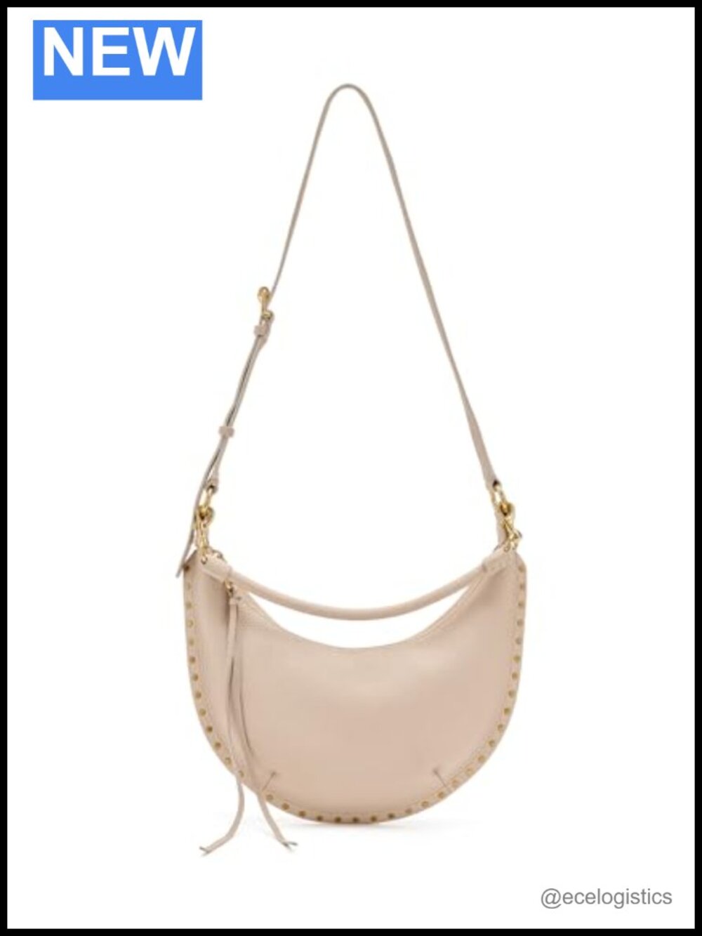 Genuine Leather Crossbody Bag Adjustable Strap Zipper Closure